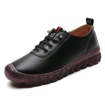 Zapatos de cuero para mujer cosidos a mano