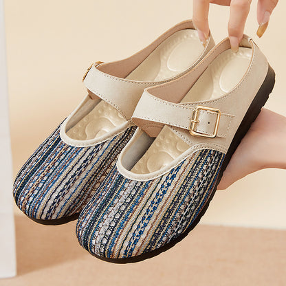 Sandalias de malla sin talón