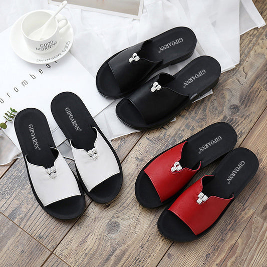 Sandalias antideslizantes de suela blanda de moda