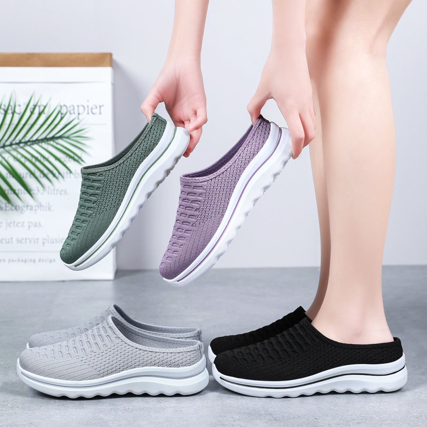 Sandalias casuales de punta cerrada