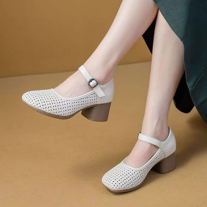 Crocs de tacón grueso de moda
