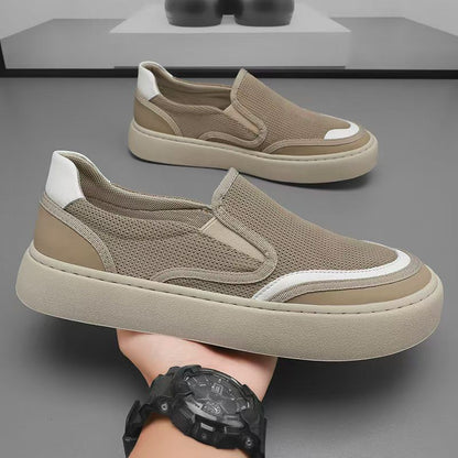 Zapatos Slip‑on de Malla Suela Gruesa para Hombre