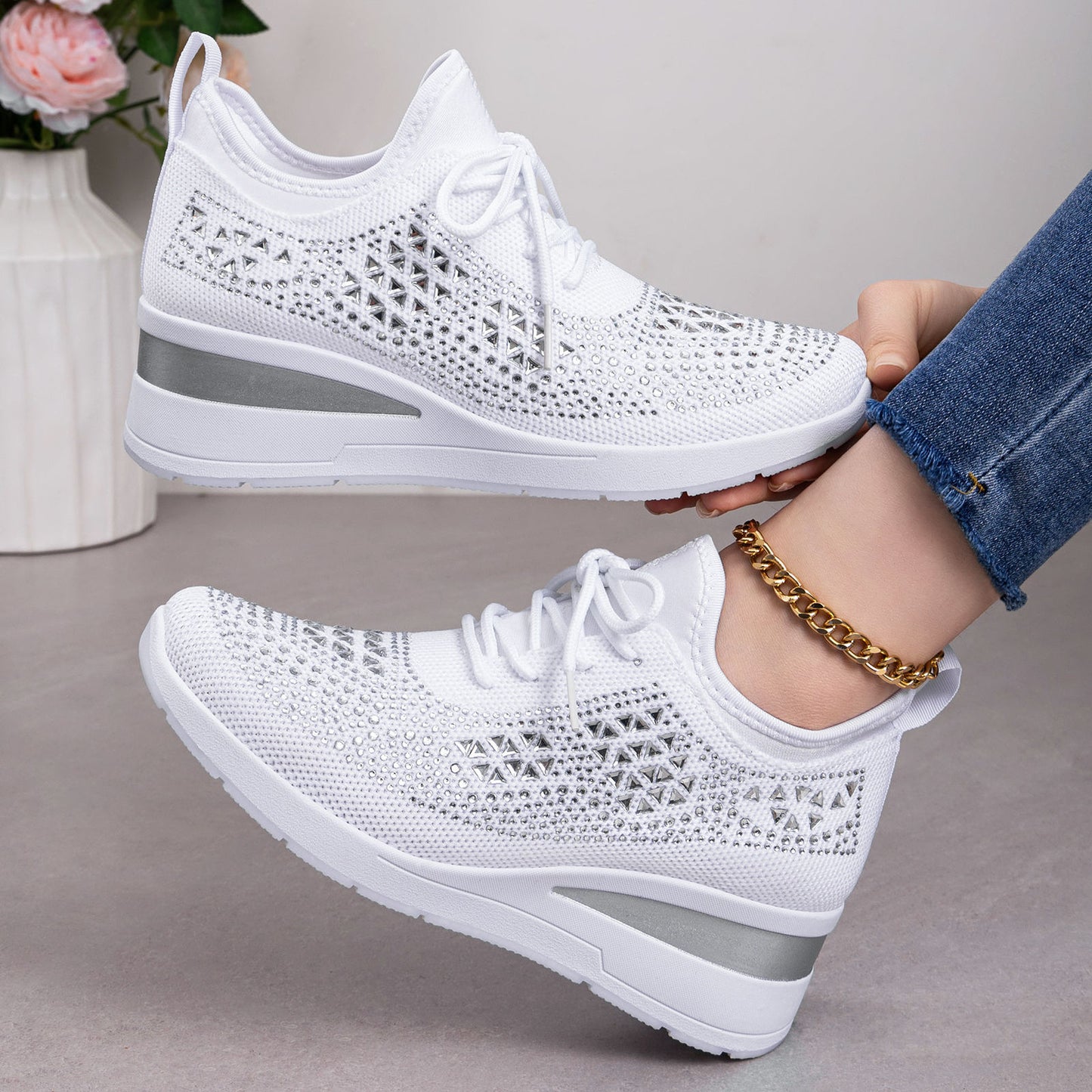 Zapatos casuales de nuevo estilo, cómodos y que aumentan la estatura