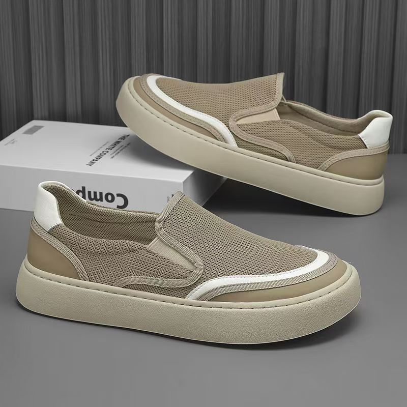 Zapatos Slip‑on de Malla Suela Gruesa para Hombre