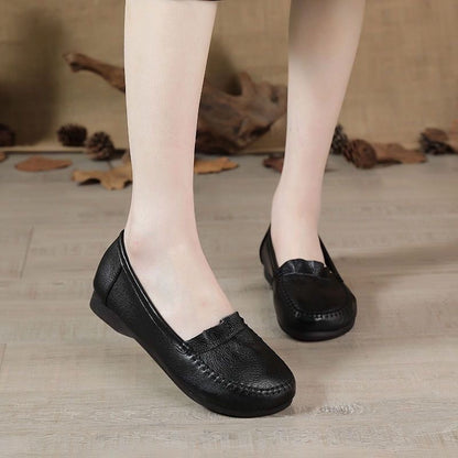Zapatos de mujer de piel suave y cómodos de llevar