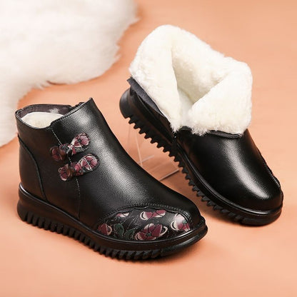 Botines Casual con Detalles Florales