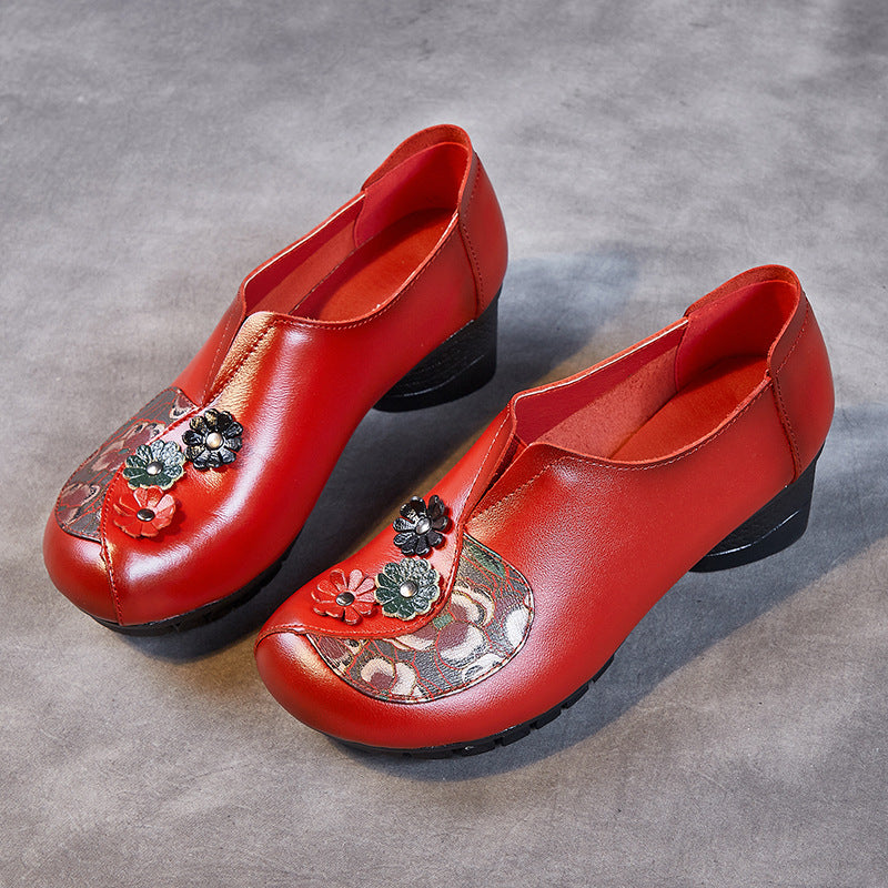 Zapatos de piel estampados