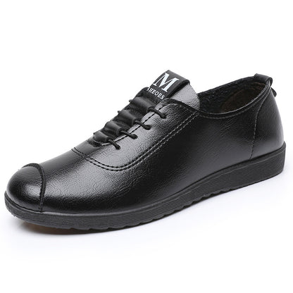 Zapatos cuero suela suave antideslizante