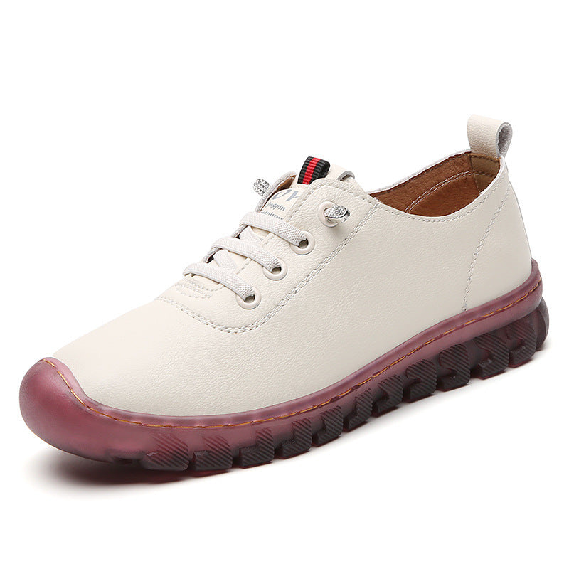 Zapatos de cuero para mujer cosidos a mano
