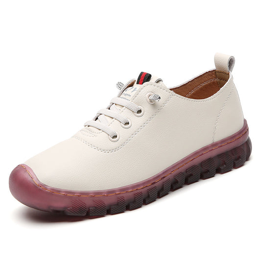 Zapatos de cuero para mujer cosidos a mano