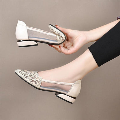 Sandalias de suela blanda de malla de verano