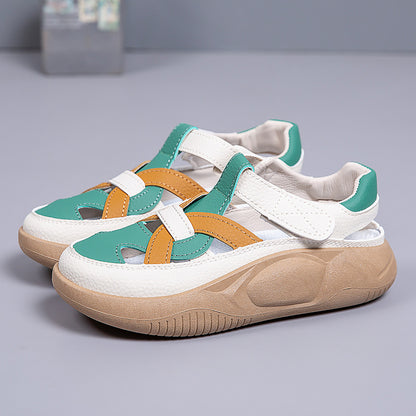 Zapatos casuales de verano con suela gruesa y hueca