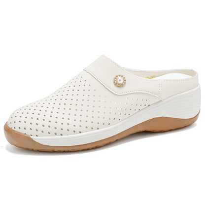 Zapato Mule Transpirable Suela Cuña Mujer