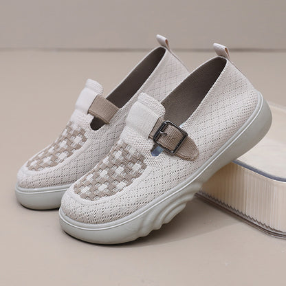 Zapatillas de tenis de suela gruesa elegantes y cómodas