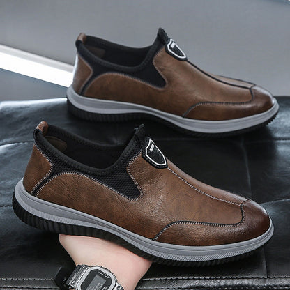 Zapatos de cuero de suela blanda