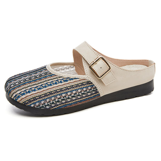 Sandalias de malla sin talón