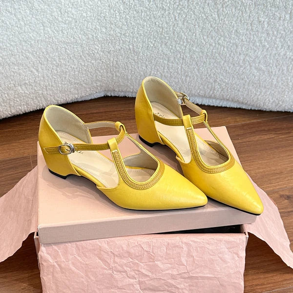 Zapatos casuales de cuero con elevación interna y diseño sofisticado