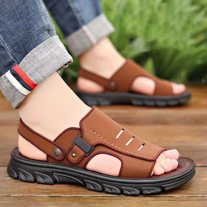 Sandalias tipo zueco con plataforma para hombre