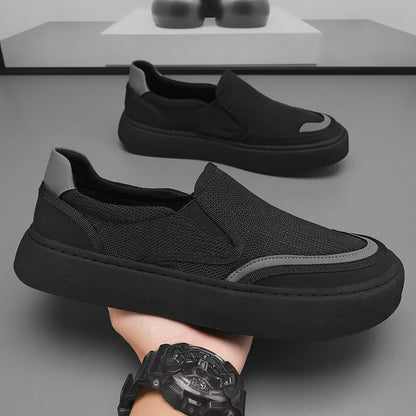 Zapatos Slip‑on de Malla Suela Gruesa para Hombre