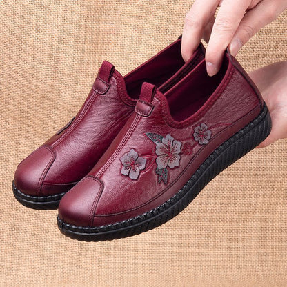 Zapatos clásicos de piel estampada