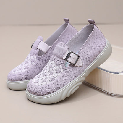 Zapatillas de tenis de suela gruesa elegantes y cómodas