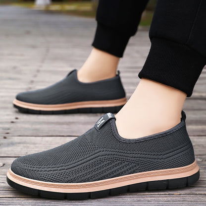 Zapatos casuales tejidos con mosca