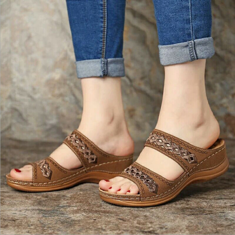 Sandalias de plataforma casuales de moda para mujer