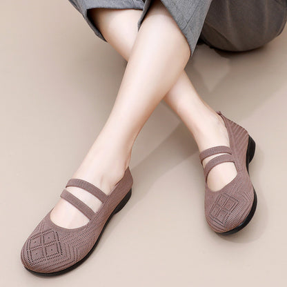 Zapatos de malla estampada
