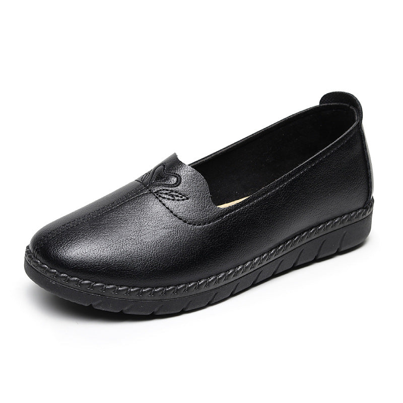 2025 Zapatos de cuero con suela blanda antideslizante