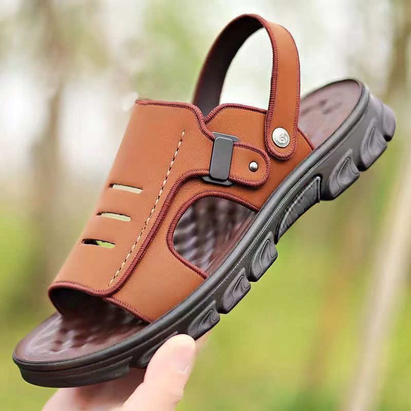 Sandalias tipo zueco con plataforma para hombre