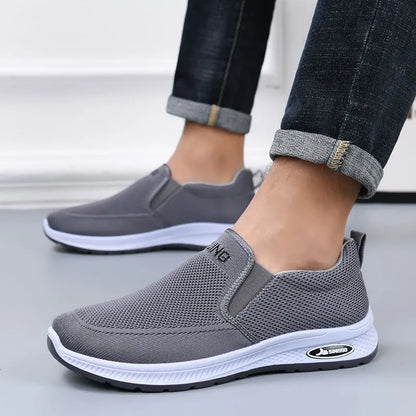 Zapatillas de tenis de suela gruesa antideslizantes de moda para hombre