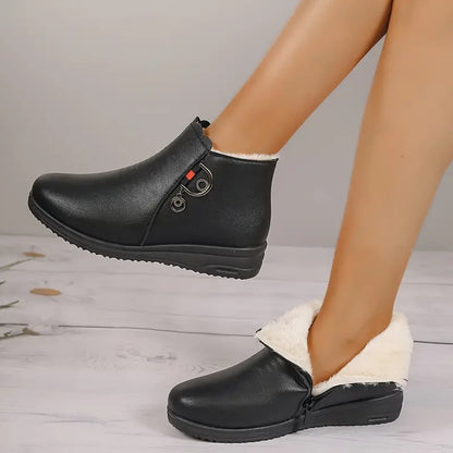 Botines de invierno para mujer con forro polar