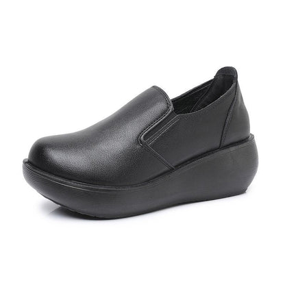 Zapatos ortopédicos de cuero cómodos
